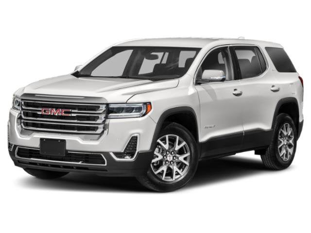 2021 GMC Acadia SLE in Red Mahogany Metallic — front three-quarter view